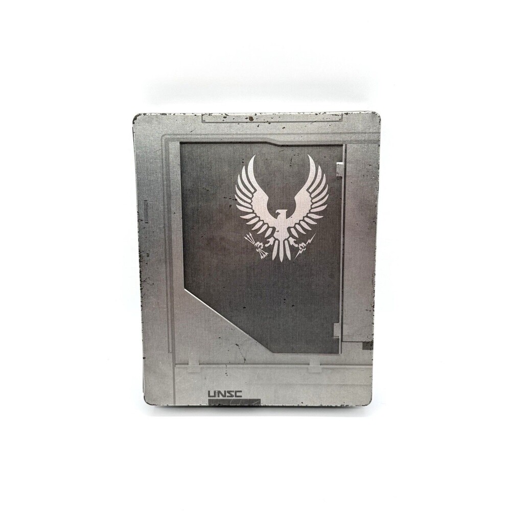 Halo 5 XBox One UNSC Steelbook Case‎ Guardians Metal Earth Sculpture Limited Ed